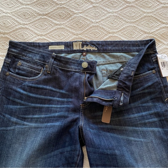 Kut from the Kloth Jeans Catherine Boyfriend Jeans Wise Wash Dark Blue Size 16 - Picture 5 of 16